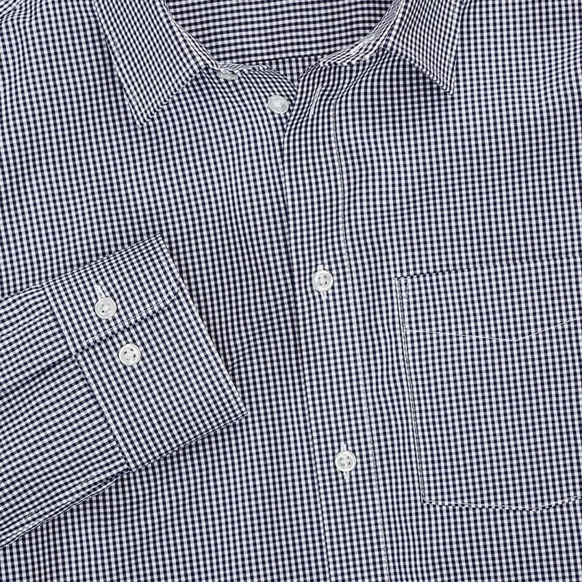 Bovenkleding: e.s. Business overhemd cotton stretch, regular fit + donkerblauw geruit 3