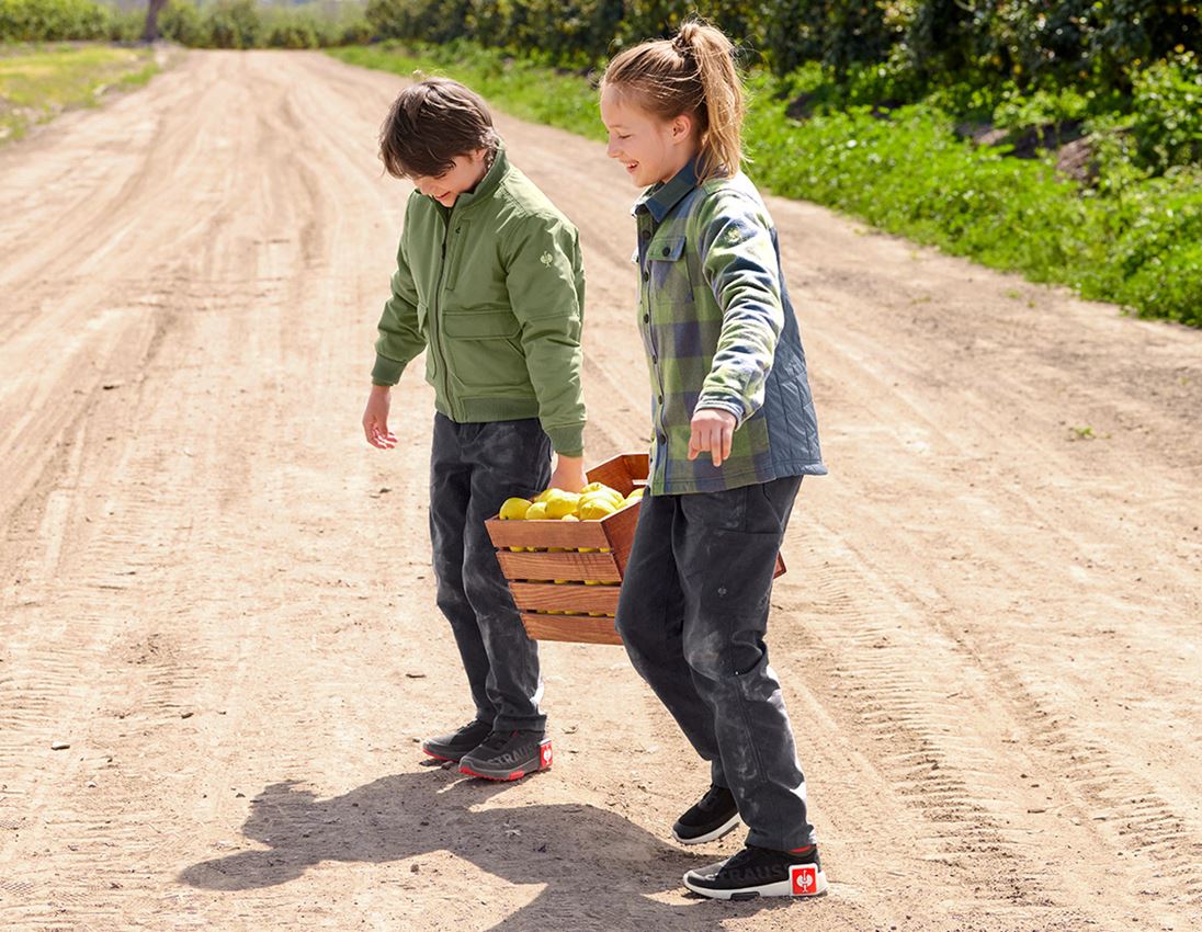 Bovenkleding: Allseason ruitjeshemd e.s.iconic, kinderen + berggroen/oxideblauw 6