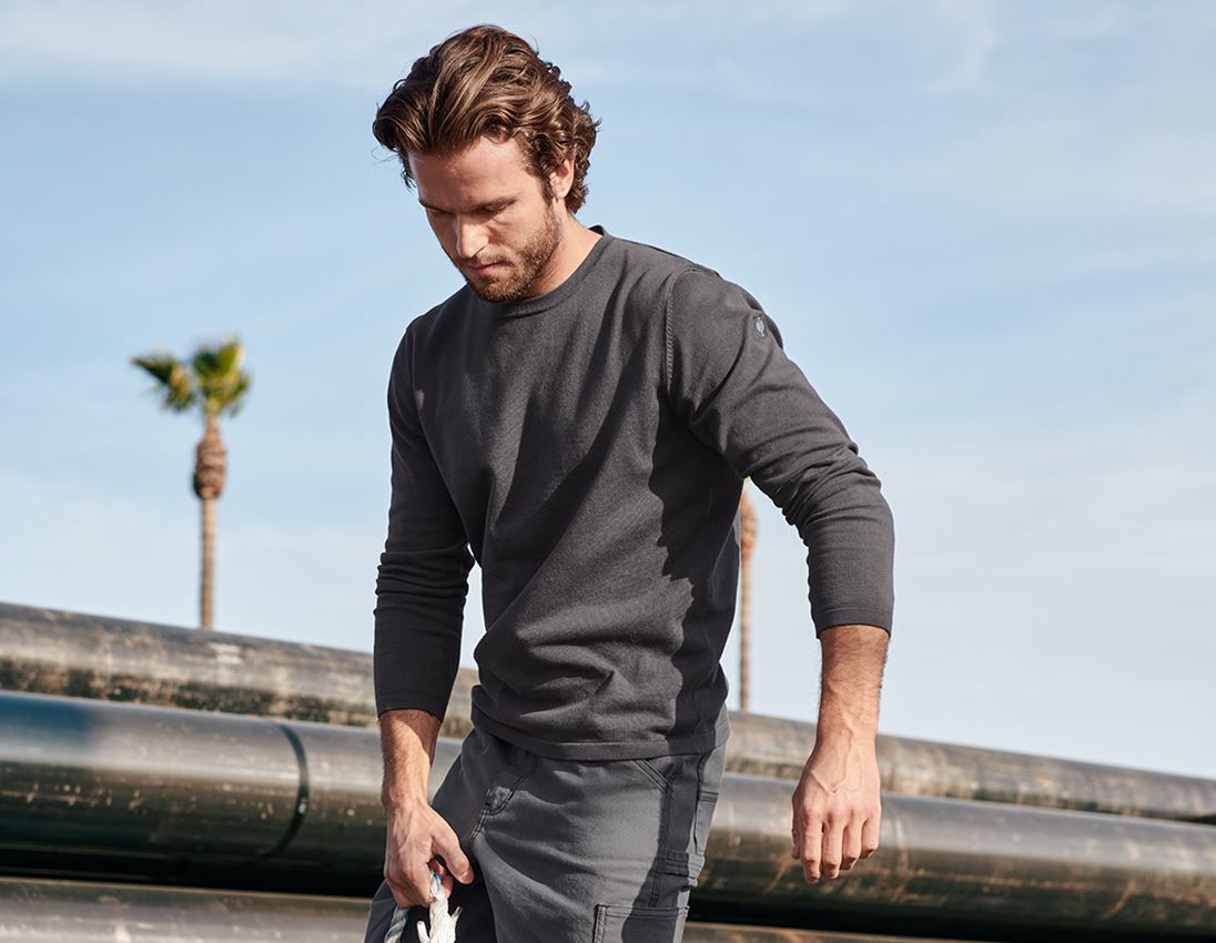 Shirts & Co.: Strickpullover e.s.iconic + carbongrau 2