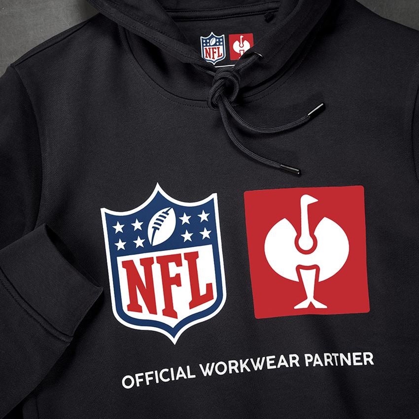 Samenwerkingen: NFL Hoodie cotton, ladies + zwart 2