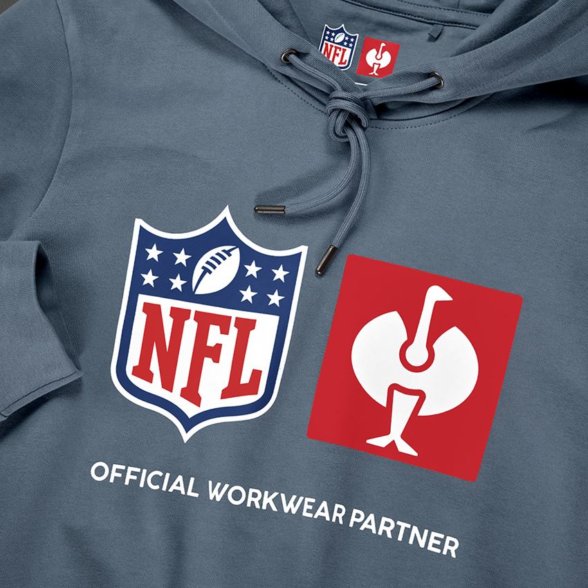 Samenwerkingen: NFL Hoodie cotton, ladies + oxideblauw 2