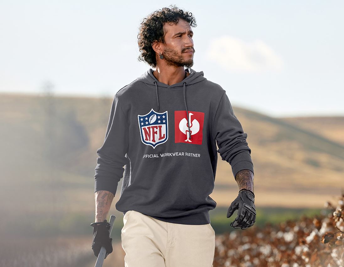 Collaborations: NFL Hoodie cotton + gris carbone 3