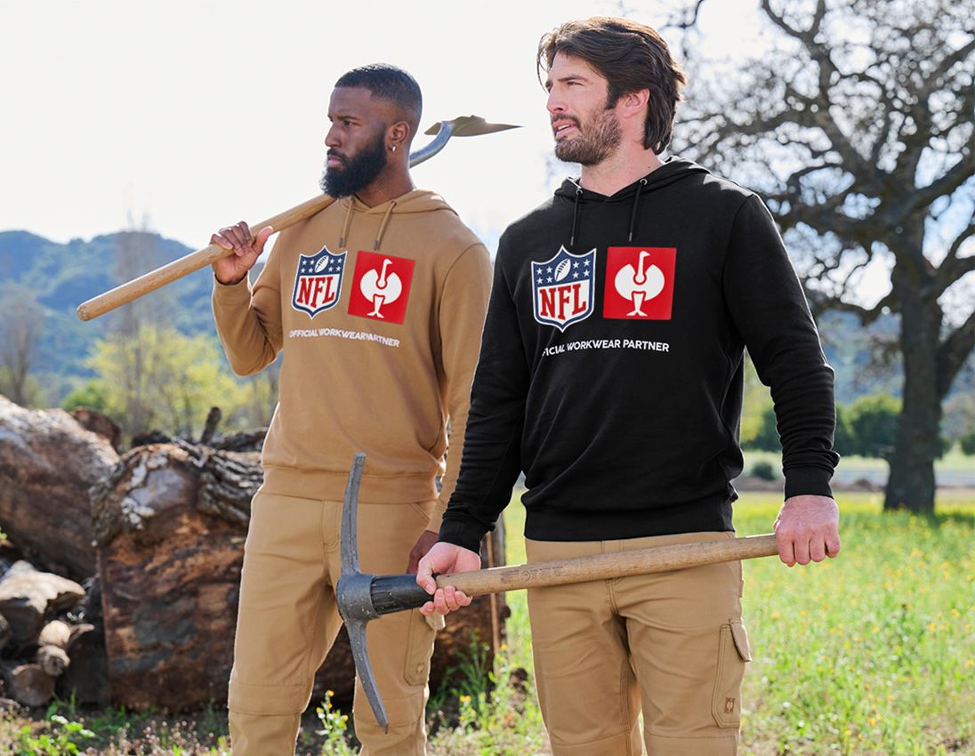 Samenwerkingen: NFL Hoodie cotton + zwart 1