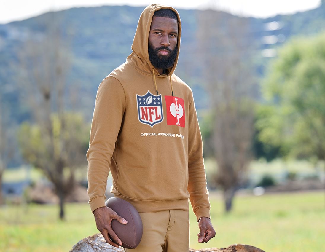 Collaborations: NFL Hoodie cotton + brun amande 2