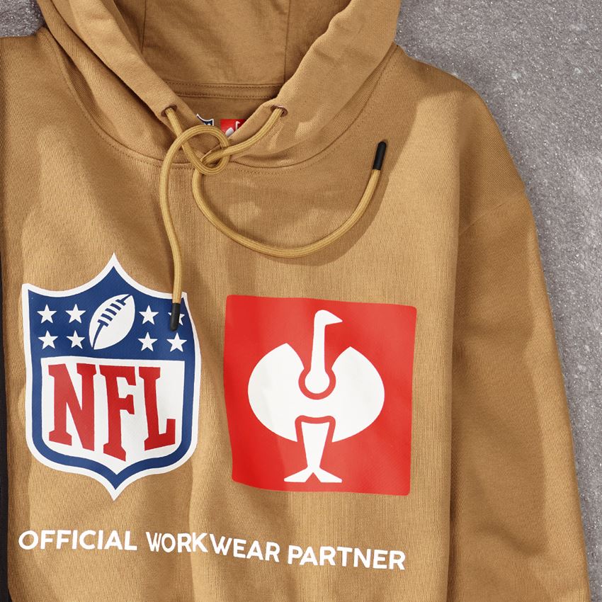 Kleding: NFL Hoodie cotton + amandelbruin 2