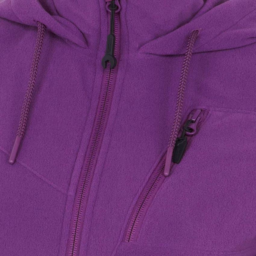 Jacken: Kapuzen Fleece Jacke e.s.motion 2020, Damen + violett 2
