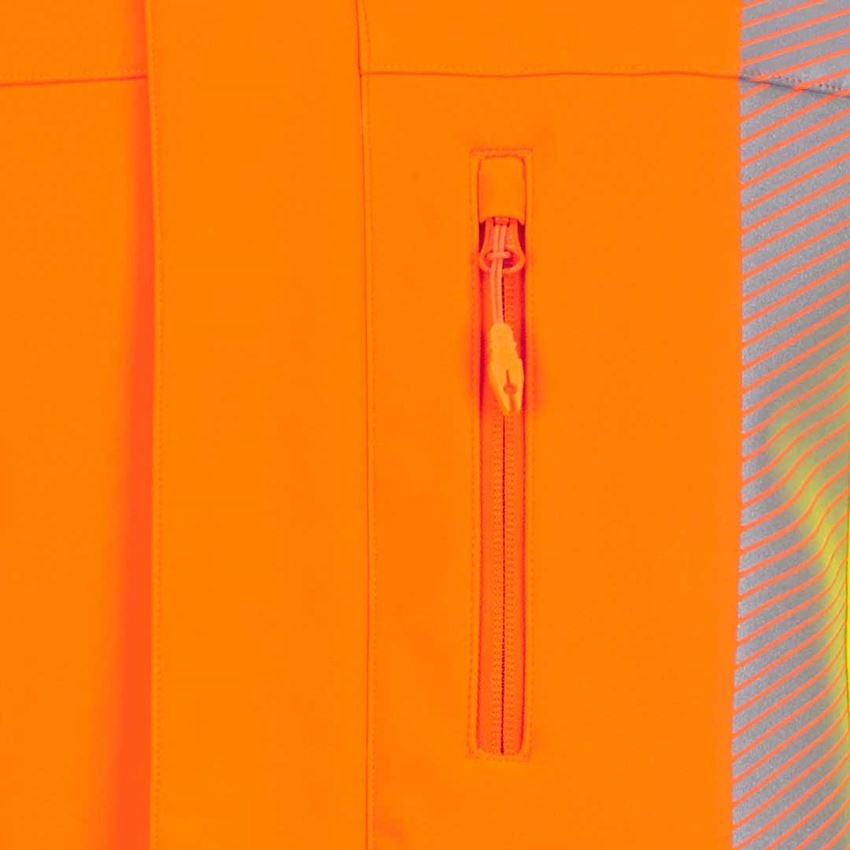 Froid: Veste d'hiver softshell de sign. e.s.motion 2020 + orange fluo/jaune fluo 2