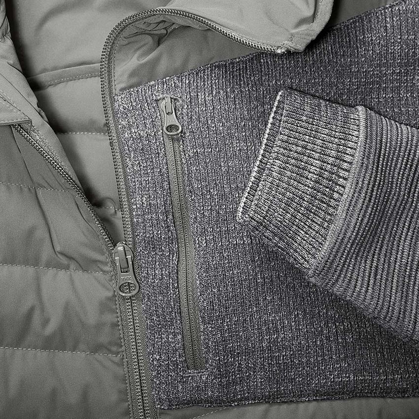 Thèmes: Veste en tricot à capuche hybride e.s.motion ten + granit mélange 2