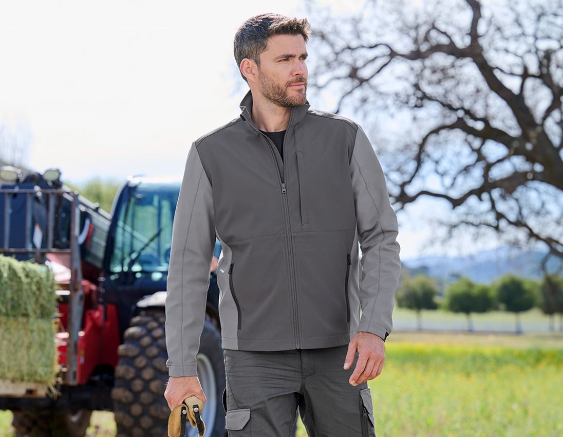 Jacken: Softshelljacke e.s.trail pure + carbongrau/basaltgrau 7