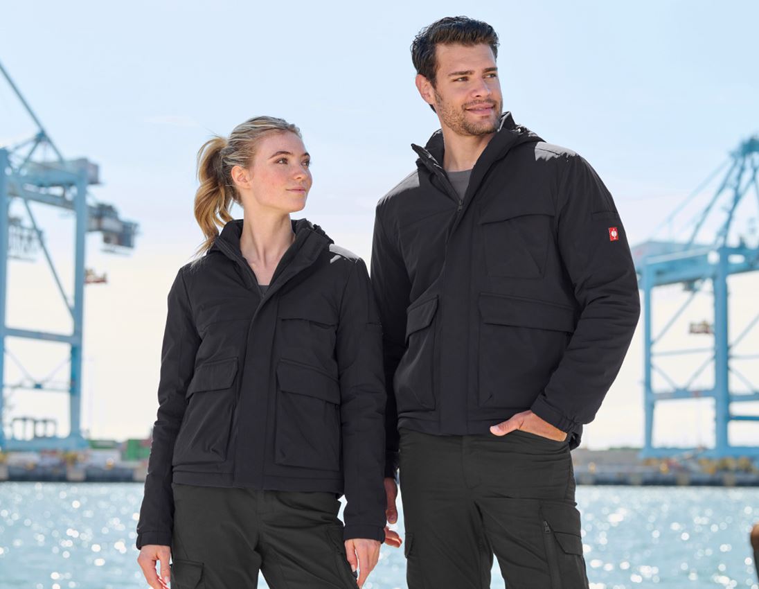 Vestes de travail: Veste d'hiver e.s.trail pure + noir 9