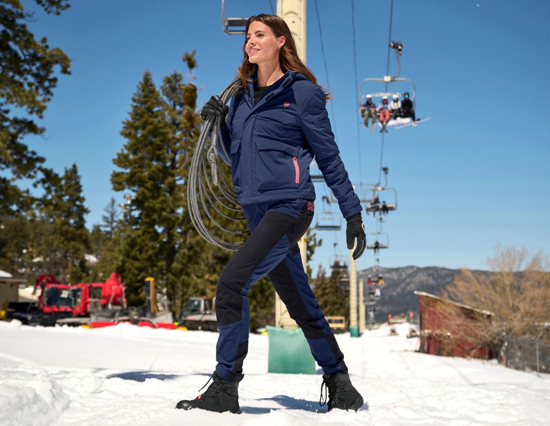 Vestes de travail: Veste d'hiver e.s.trail, femmes + bleu profond/rose tara 3