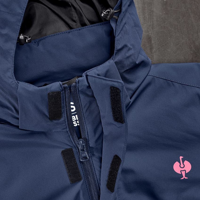 Vestes de travail: Veste d'hiver e.s.trail, femmes + bleu profond/rose tara 2