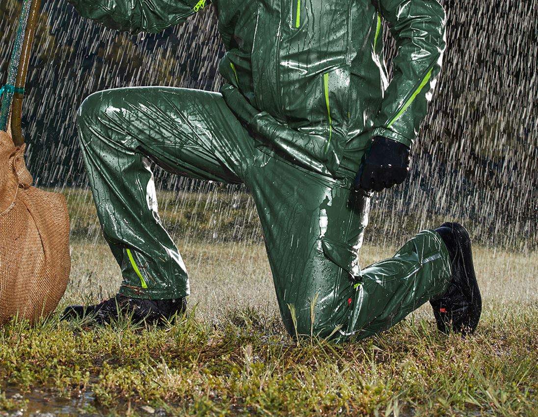 Horti-/ Sylvi-/ Agriculture: Pantalon de pluie e.s.motion 2020 superflex + vert/vert d'eau