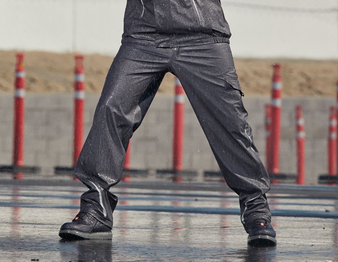 Pantalons de travail: Pantalon de pluie e.s.motion 2020 superflex + anthracite/platine