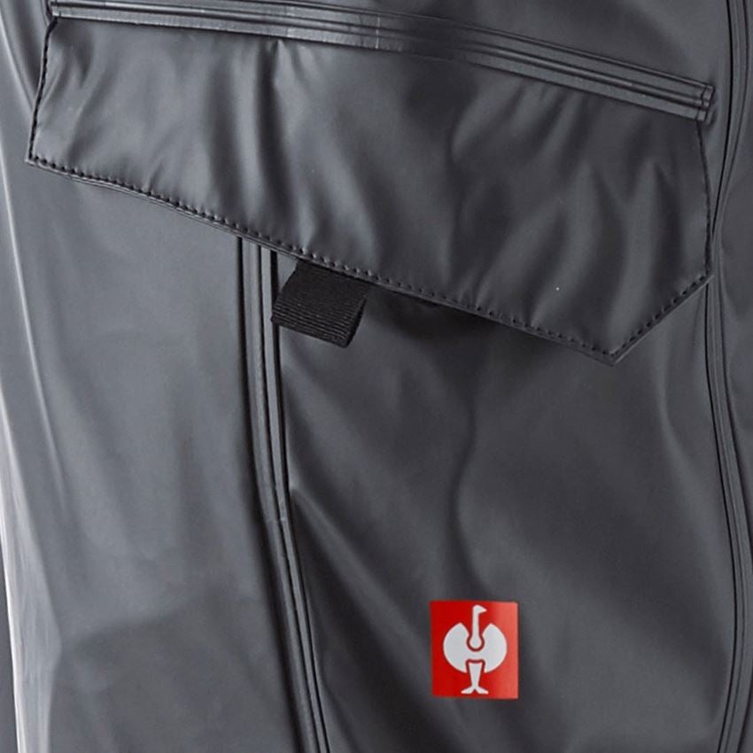 Pantalons de travail: Pantalon de pluie e.s.motion 2020 superflex + graphite/bleu gentiane 2