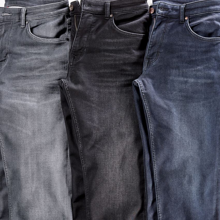 Werkbroeken: e.s. 5-pocket-jeans jog-denim + darkwashed 2