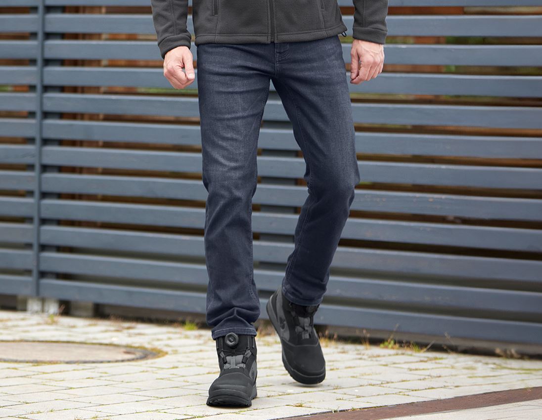 Werkbroeken: e.s. 5-pocket-jeans jog-denim + darkwashed