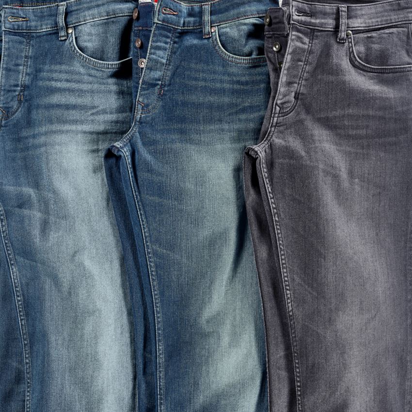Pantalons de travail: e.s. Jeans stretch à 5 poches, slim + stonewashed 2