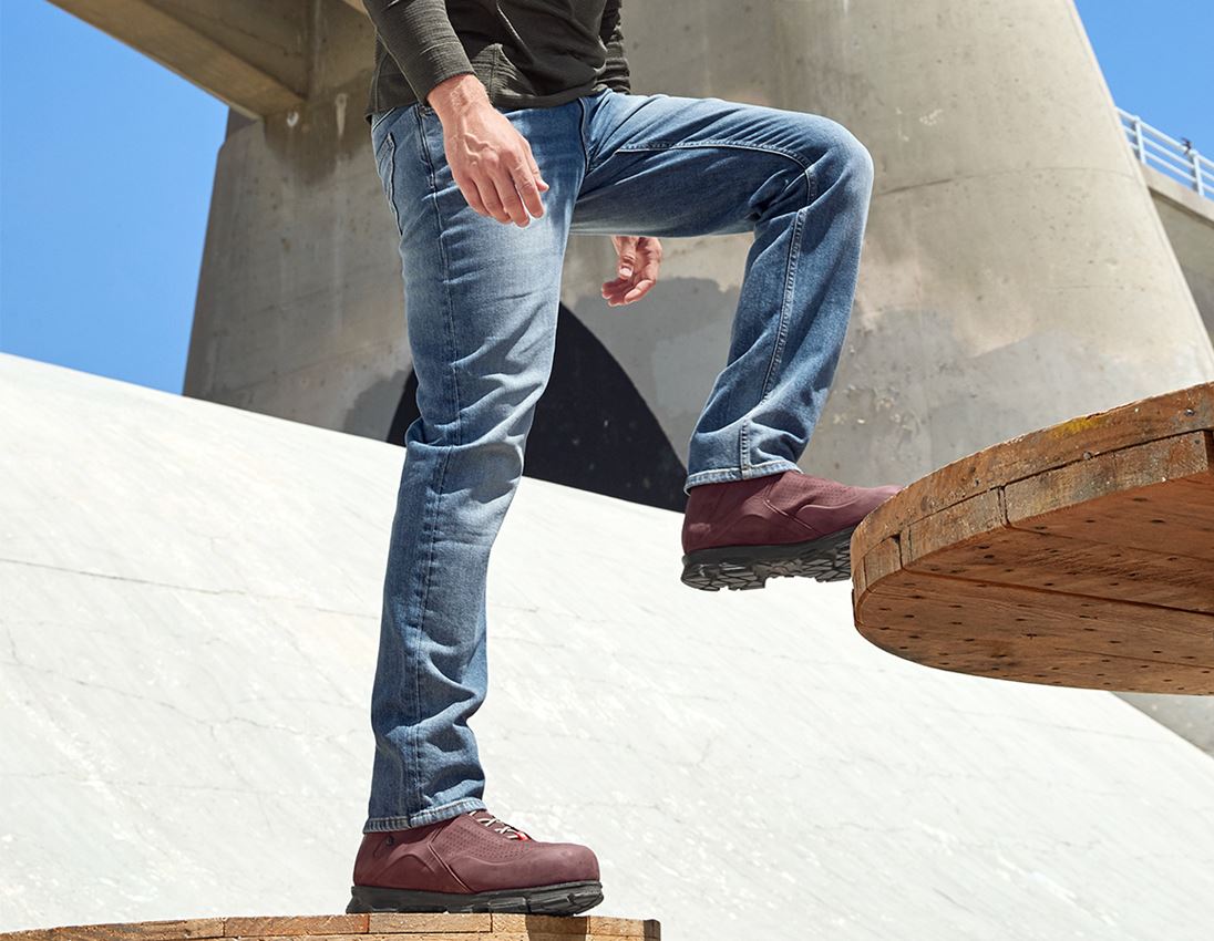 Werkbroeken: e.s. 5-pocket-stretch-jeans, straight + stonewashed 1