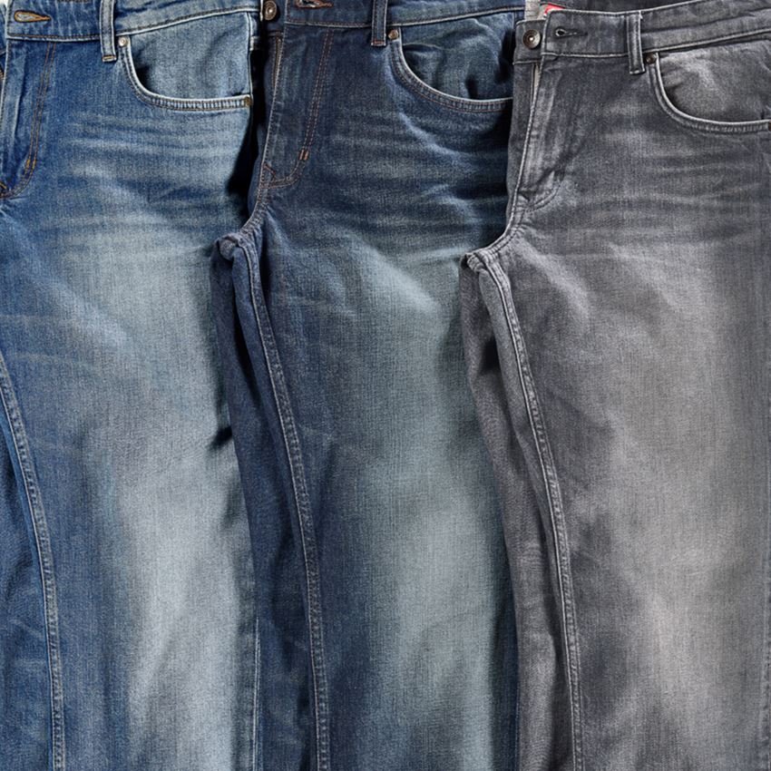 Pantalons de travail: e.s. Jeans stretch à 5 poches, straight + stonewashed 2