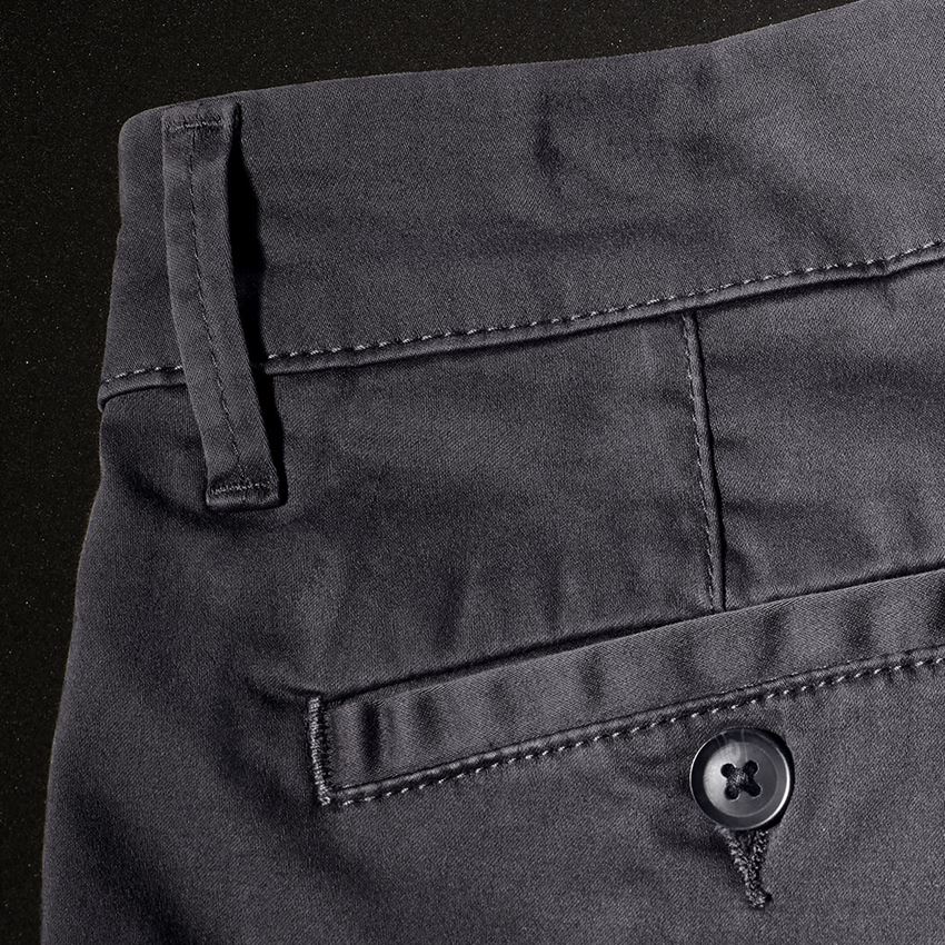 Pantalons de travail: e.s. Pantalon de travail à 5 poches Chino + anthracite 2