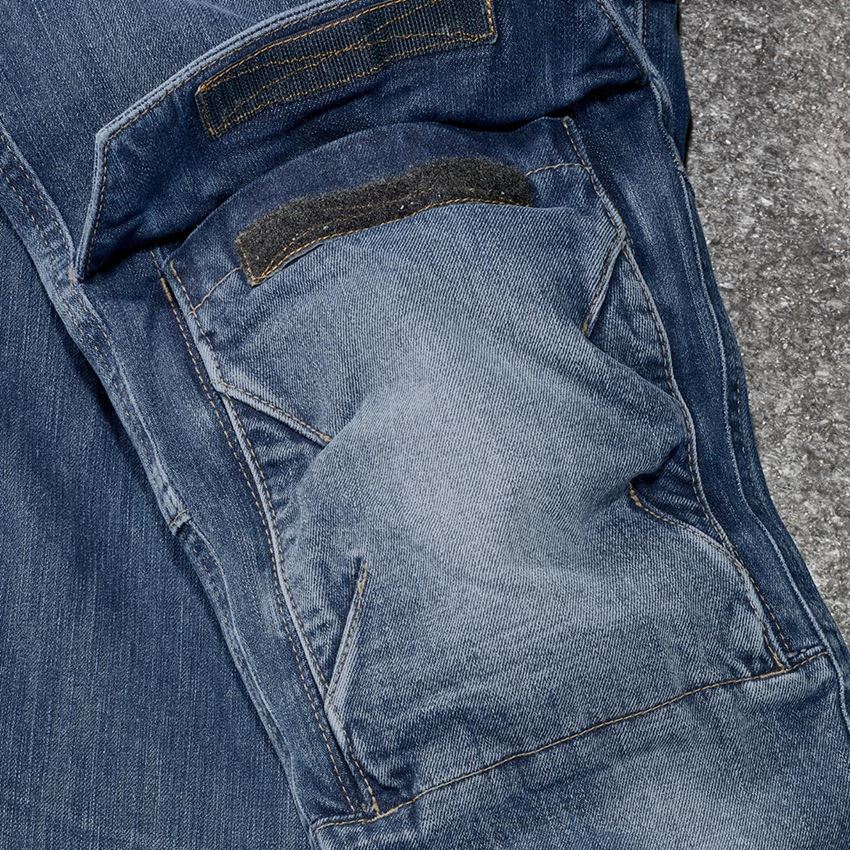 Werkbroeken: Cargo worker-jeans e.s.concrete, dames + stonewashed 2