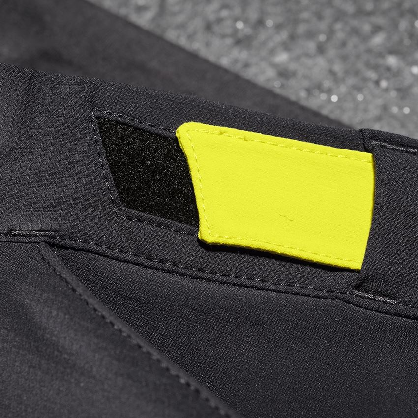 Pantalons: Pantalon de fonction e.s.trail, enfants + noir/jaune acide 2