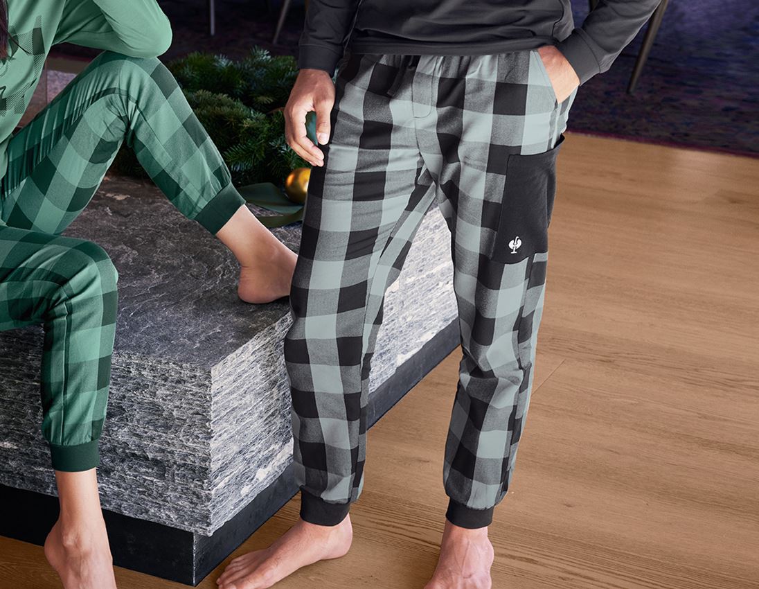 Cadeau-ideeën: e.s. Pyjama broek + stormgrijs/zwart
