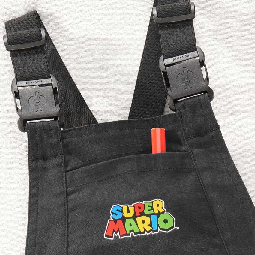 Broeken: Super Mario tuinbroek, kids + zwart 2