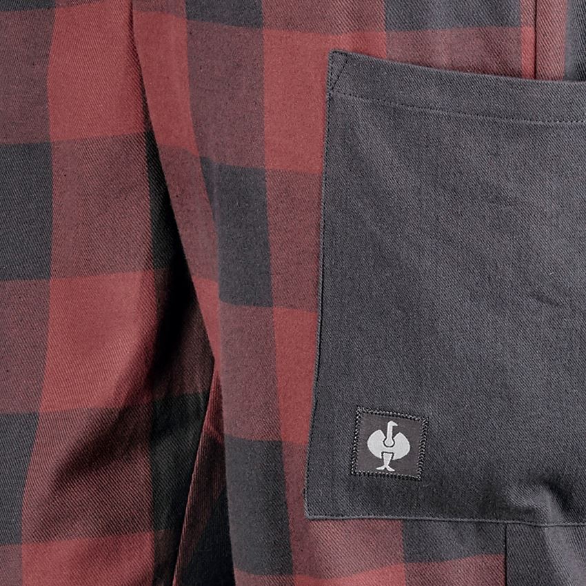 Accessoires: e.s. Pyjama Pantalon, femmes + rouge oxyde/gris carbone 2