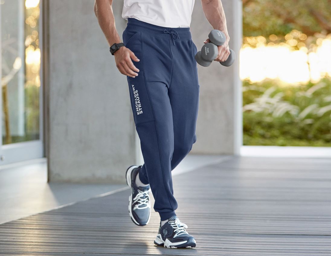 Kleding: Sweat pants light  e.s.trail + diepblauw/wit 3