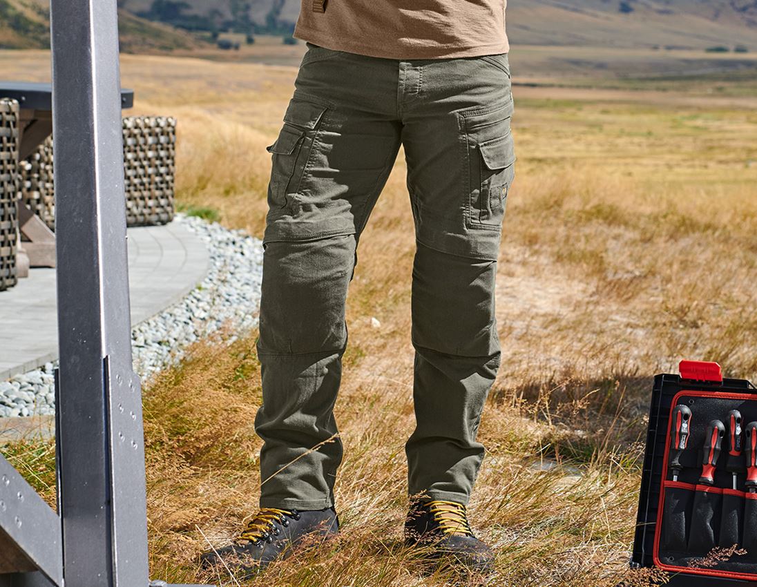 Vêtements: KIT : Pantalon cargo worker e.s.vintage+short+serv + vert camouflage 1