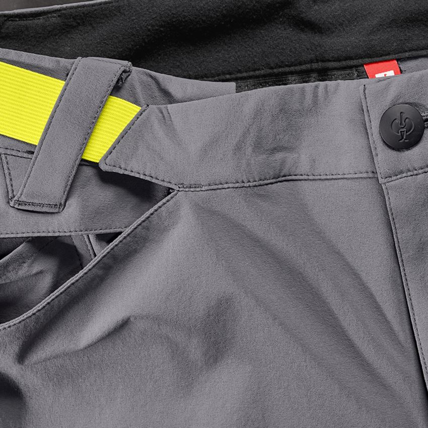 Pantalons de travail: Pantalon de fonction hybride e.s.trail + gris basalte/jaune acide 2