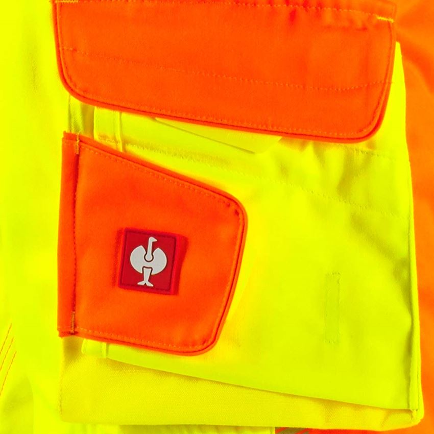 Pantalons de travail: Pantalon à taille élast. signal. e.s.motion 2020 + jaune fluo/orange fluo 2