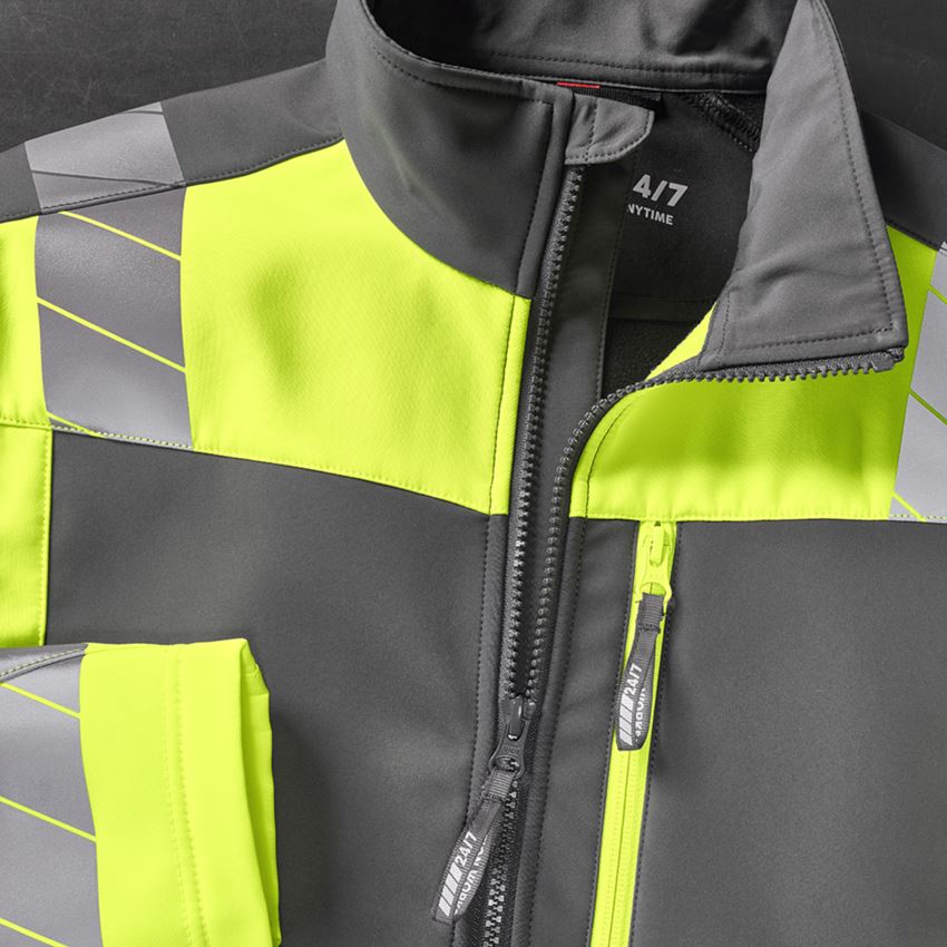 Onderwerpen: Veiligheids-softshell-jack e.s.motion 24/7 + antraciet/signaalgeel 2