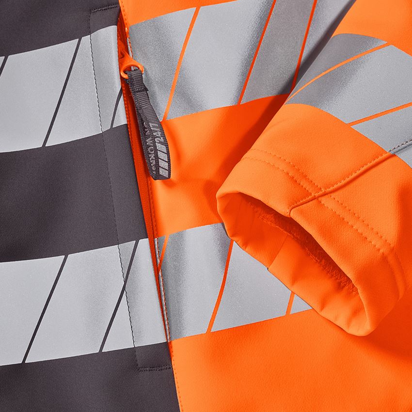 Thèmes: Veste softshell de signalisation e.s.motion 24/7 + anthracite/orange fluo 2