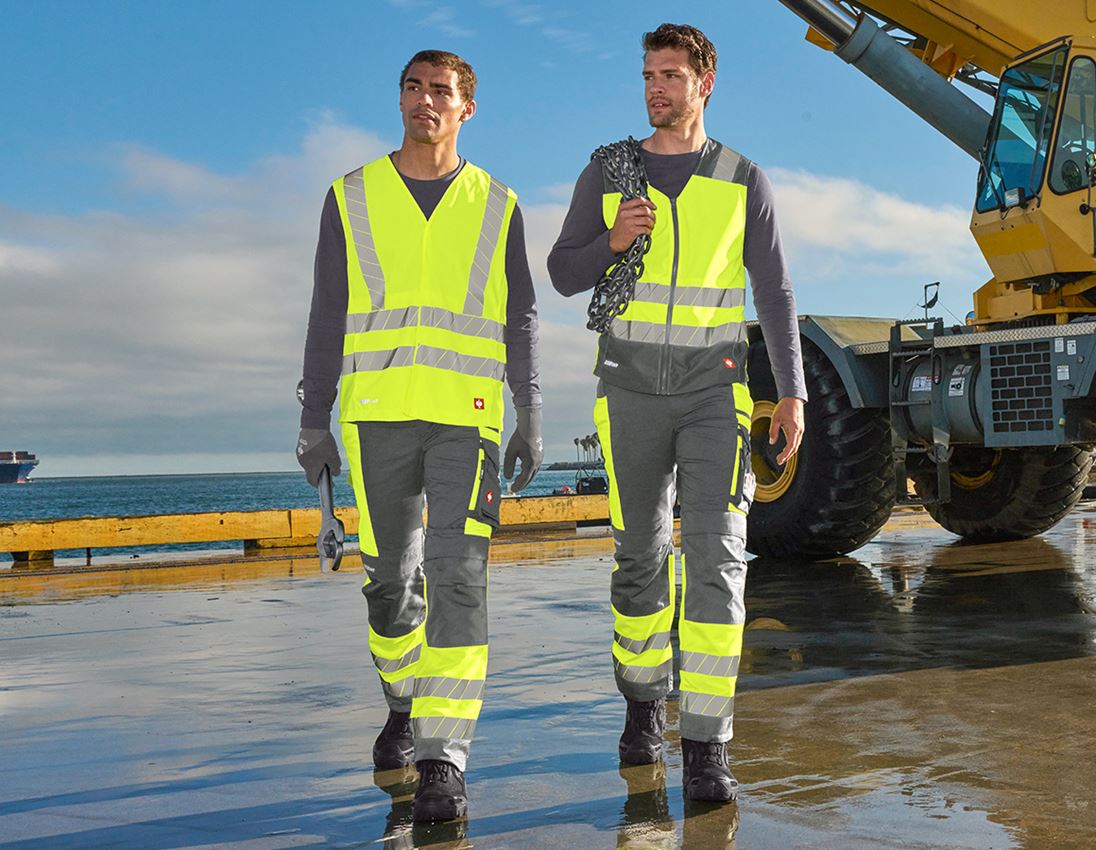 Gilets de travail: Gilet de signalisation e.s.motion 24/7 + jaune fluo/anthracite 4