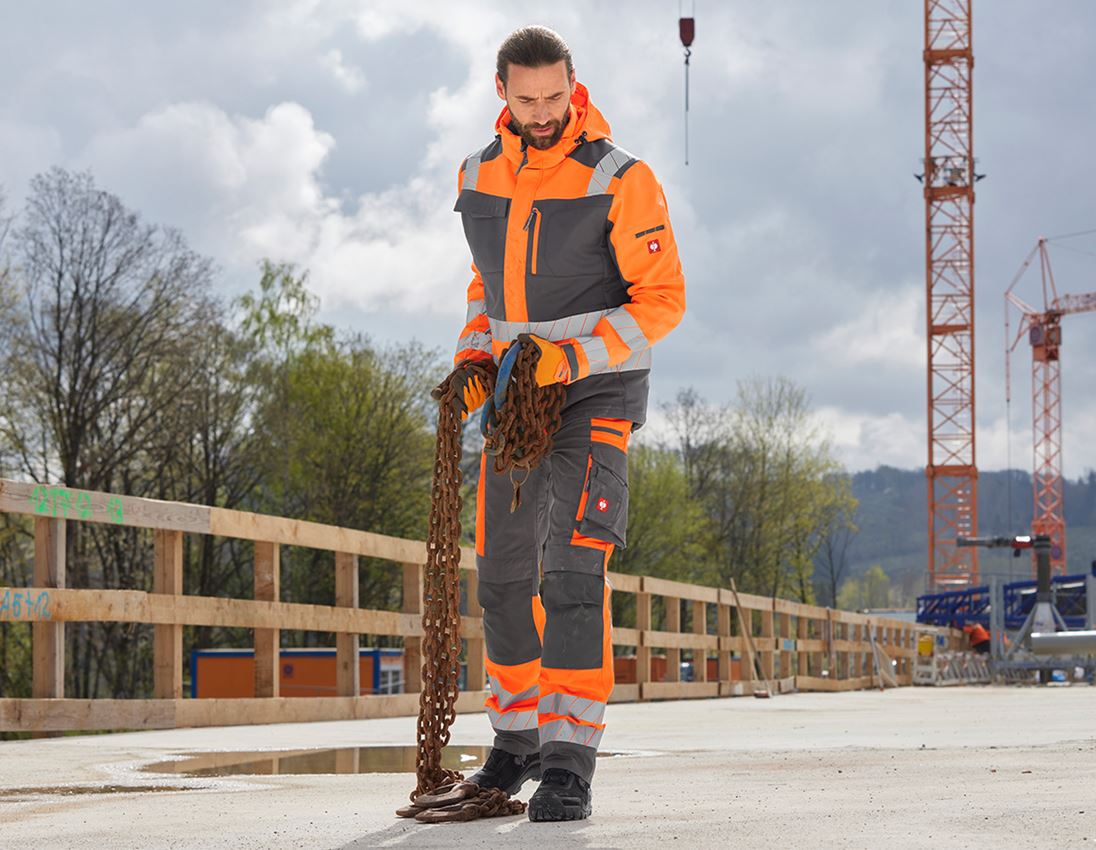 Kleding: Veiligheidswerkbroek e.s.motion 24/7 + antraciet/signaaloranje 3