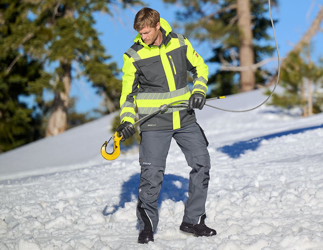 Thèmes: Veste softshell de signal. d'hiver e.s.motion 24/7 + anthracite/jaune fluo 4