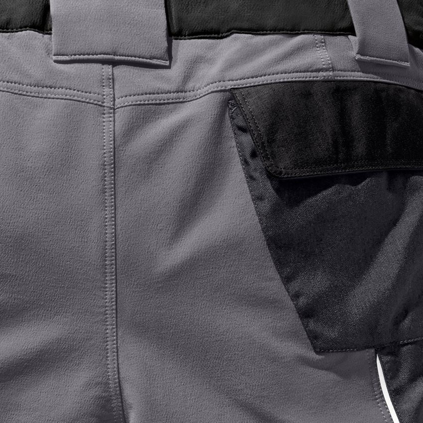 Pantalons de travail: Short fonctionnel e.s.dynashield + ciment/noir 2