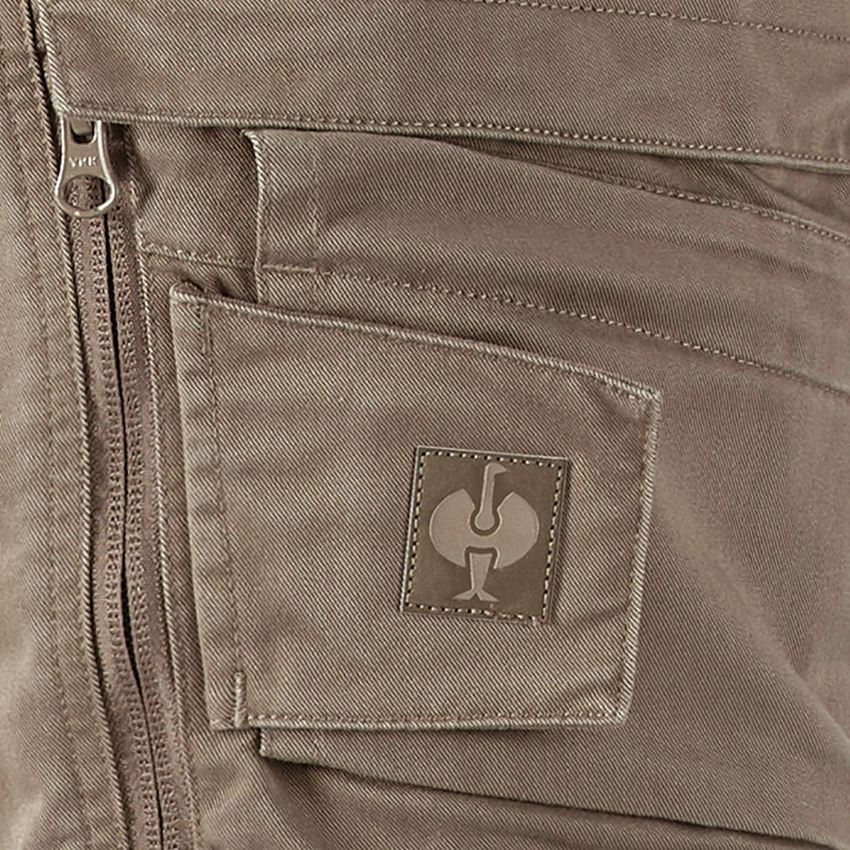Horti-/ Sylvi-/ Agriculture: Pantalon à taille élastique e.s.motion ten + brun cendré 2
