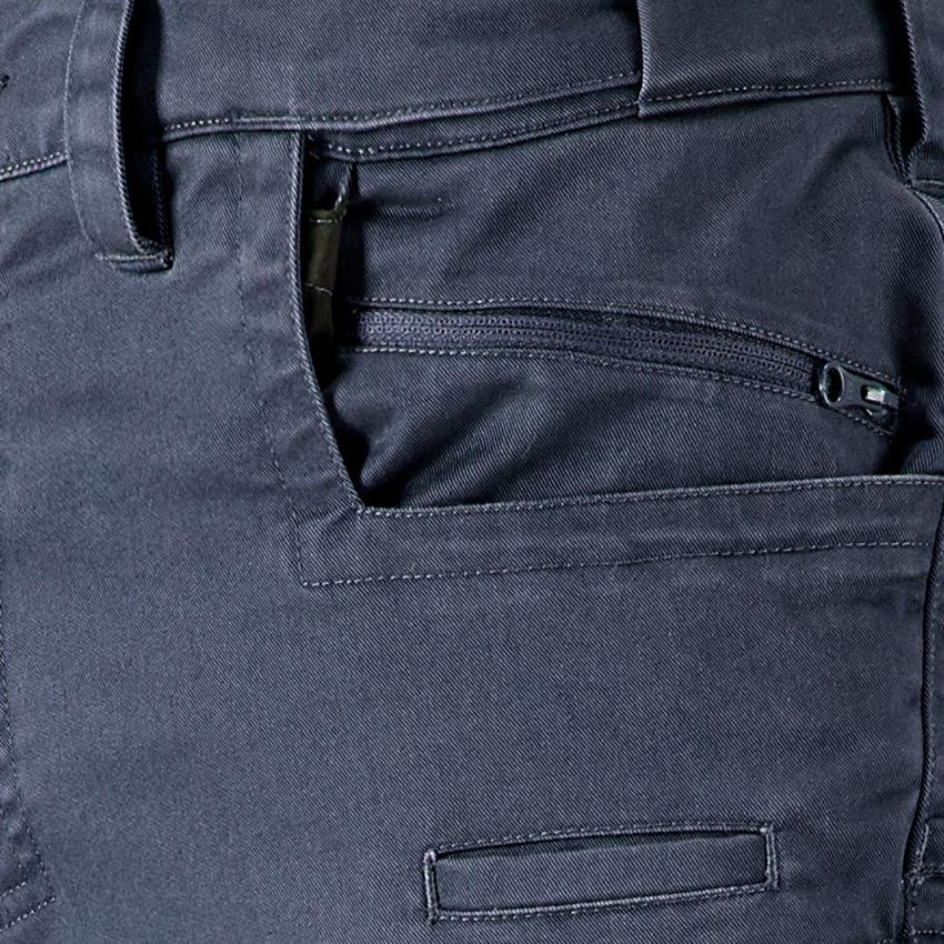 Menuisiers: Pantalon à taille élastique e.s.motion ten + bleu ardoise 2