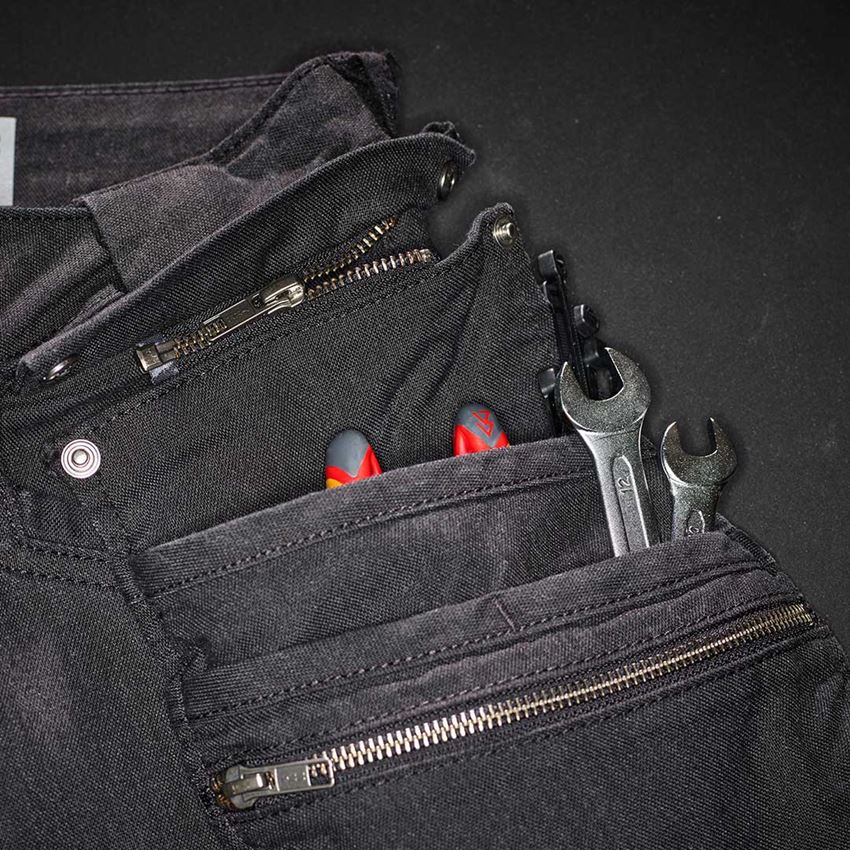 Pantalons de travail: Pantalon à taille élastique holster e.s.vintage + noir 2