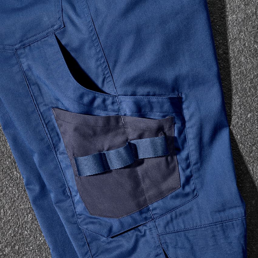Pantalons de travail: Pantalon à taille élastique e.s.concrete light + bleu alcalin/bleu profond 2