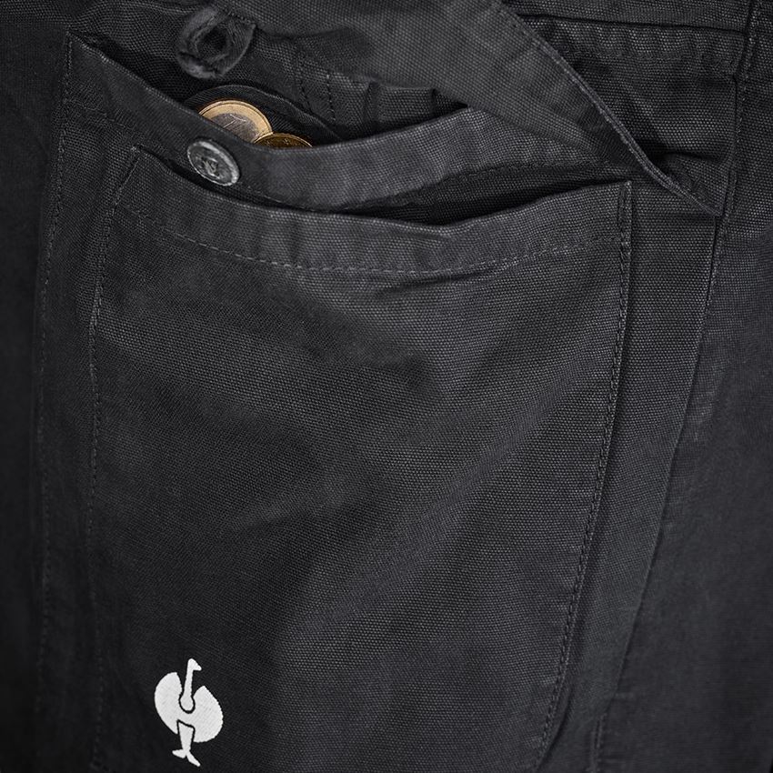 Pantalons de travail: Pantalon à taille élastique e.s.botanica + noir nature 2