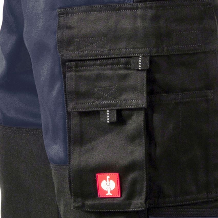 Pantalons de travail: Salopette e.s.image + bleu foncé/noir 2