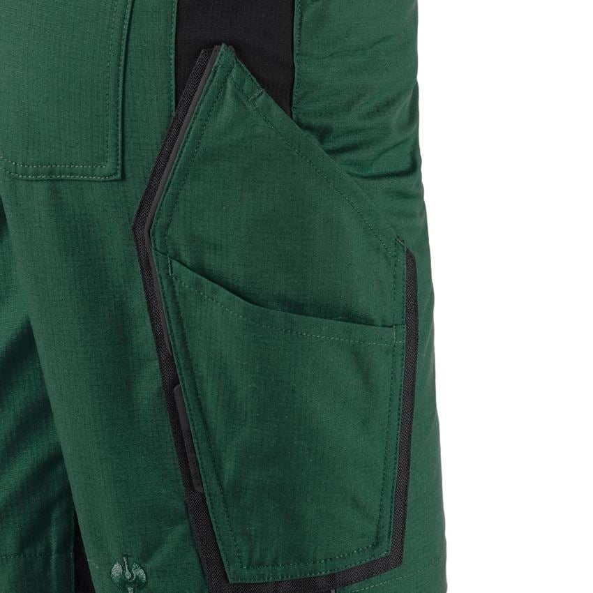 Pantalons de travail: Short e.s.vision, femmes + vert/noir 2