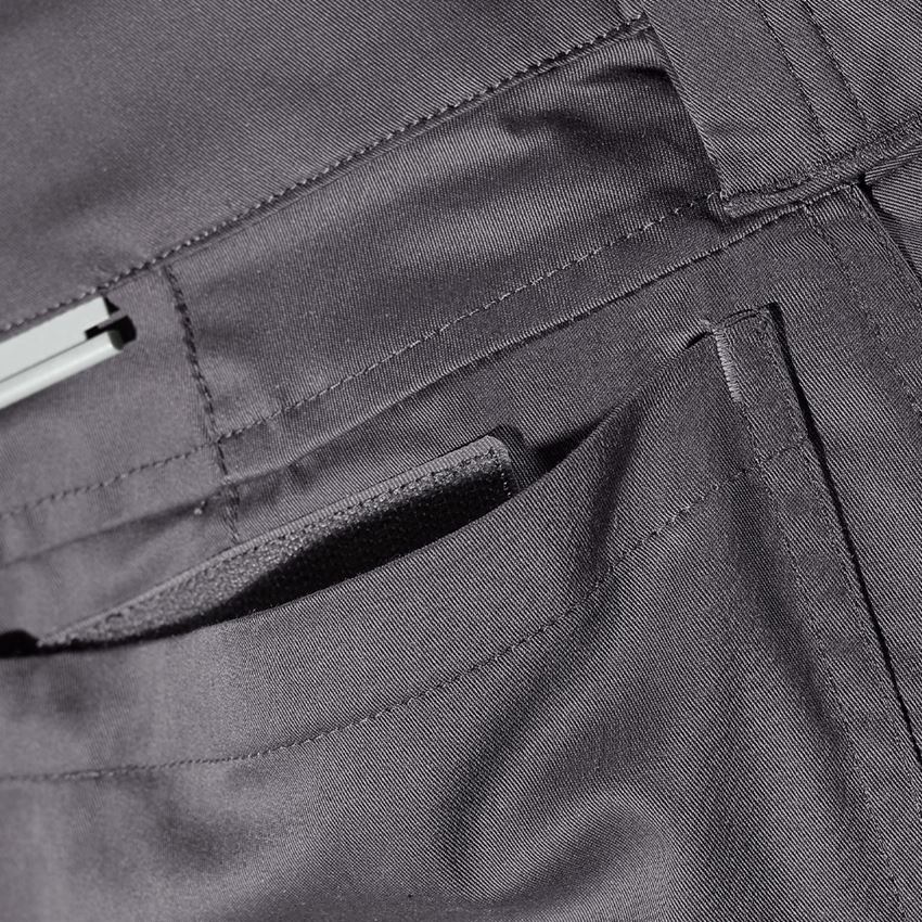 Pantalons de travail: Short e.s.concrete light, femmes + anthracite/gris perle 2