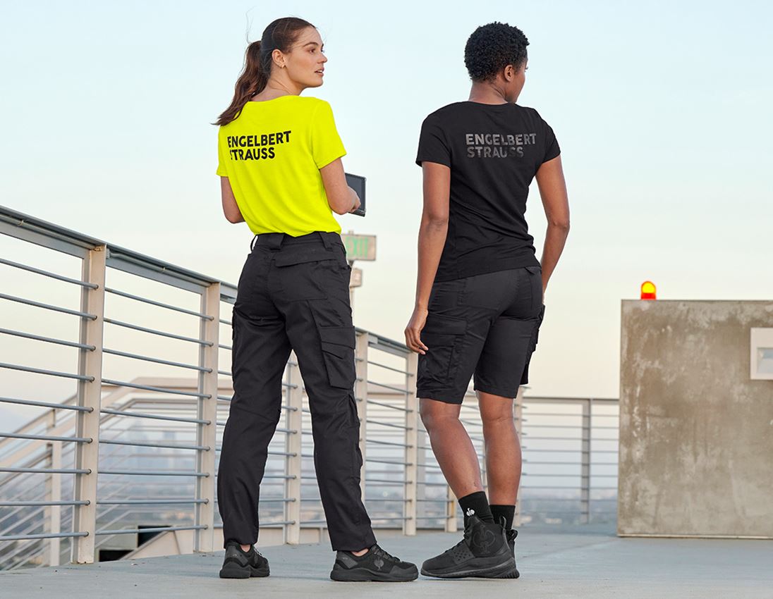 Pantalons de travail: Short e.s.trail, femmes + noir 2
