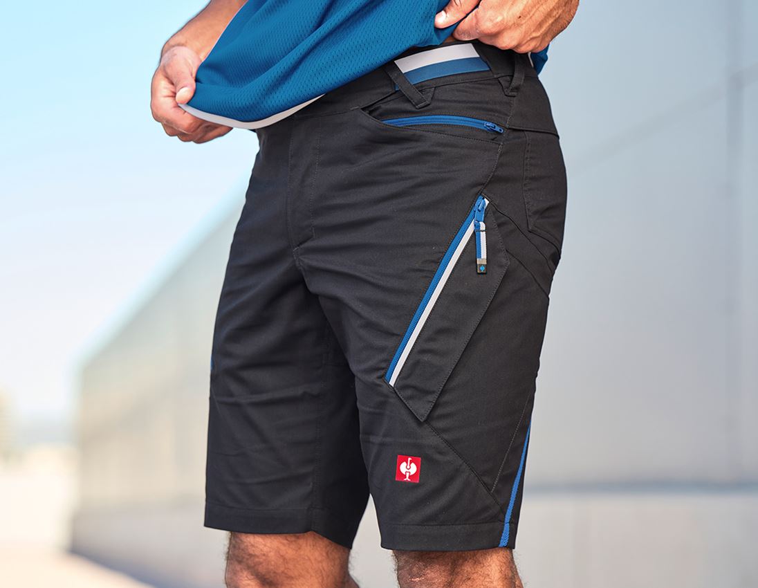 Bekleidung: Multipocket-Short e.s.ambition + graphit/enzianblau